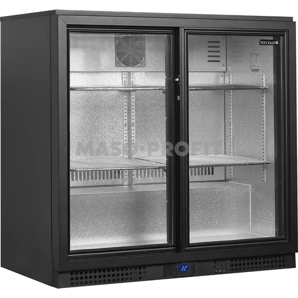 Tefcold Minibar prosklené posuvné dveře, černá BA21S