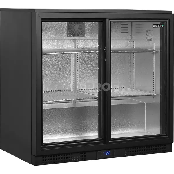 Tefcold Minibar prosklené posuvné dveře, černá BA26S