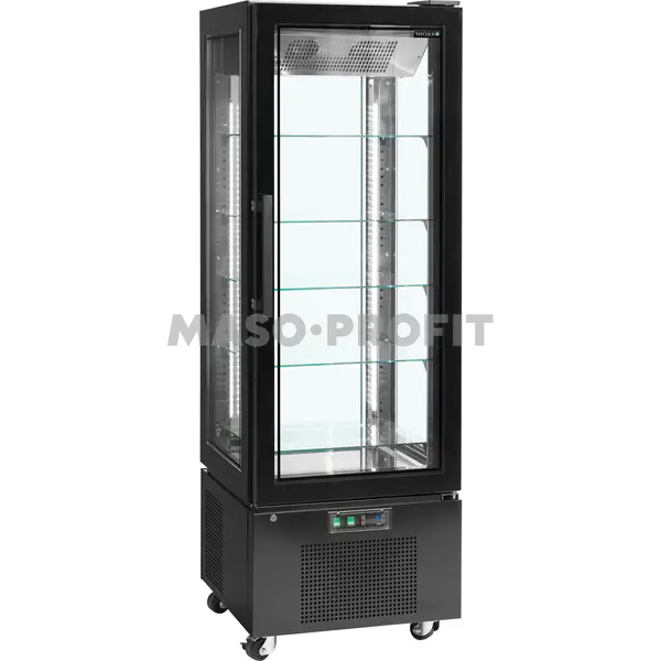 Tefcold Chladicí vitrína panoramatická UPD 400 C Black