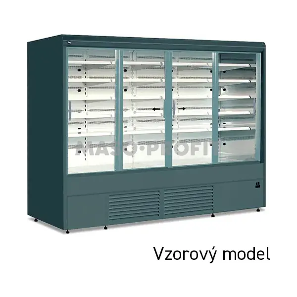 Tefcold Vitrína chladicí přístěnná, posuv. dveře Varna 160/80 DP