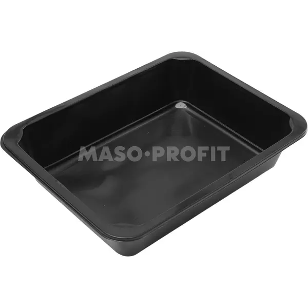 Zatavovací miska 227x178x50 1-dílná černá (400ks)