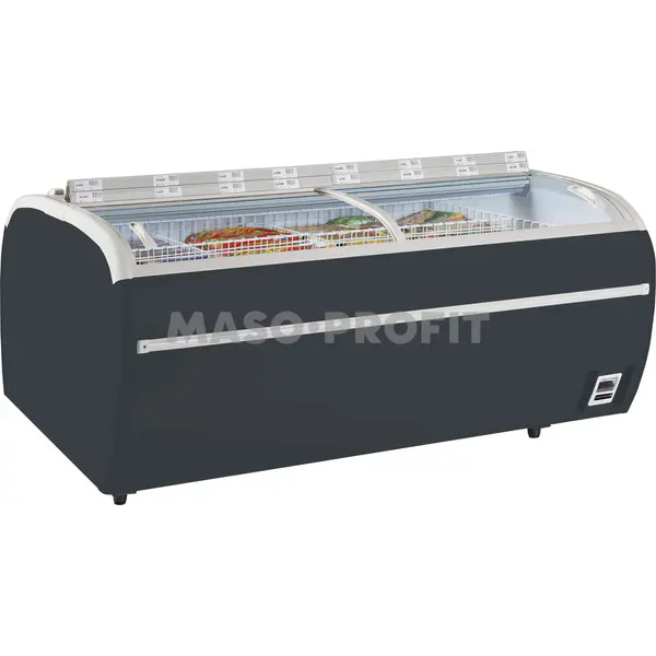 Tefcold Ostrov mrazicí, antracit TWIN 220A-F