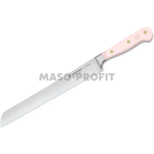 Wüsthof Nůž na chleba s dvojitě vlnk. ostřím, Pink Himalayan Salt, 23 cm CLASSIC COLOUR