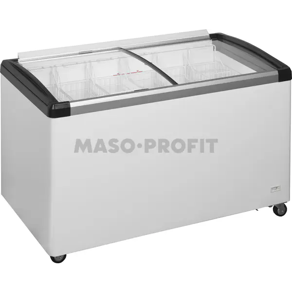 Tefcold Mraznička pultová  prosklené oblé víko IDB400-W1