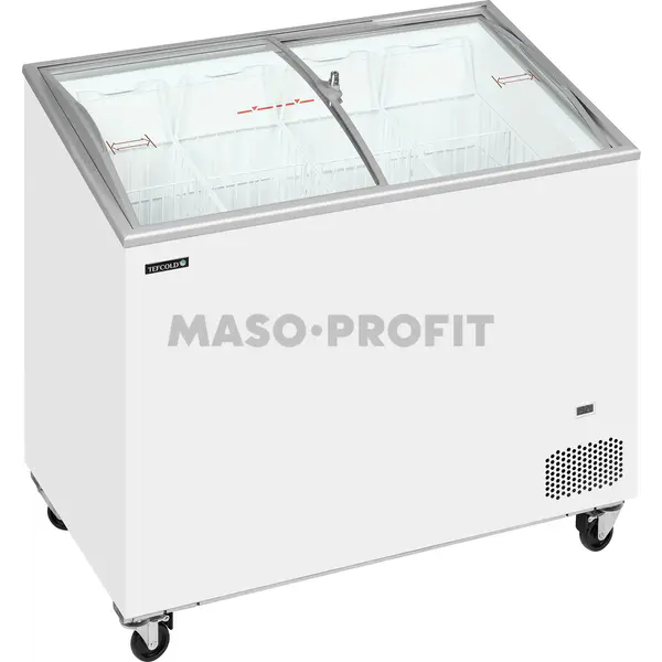 Tefcold Mraznička pultová  prosklené oblé víko IC302SCEB