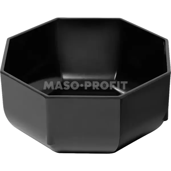 Miska plast černá osmihran Ø240mm