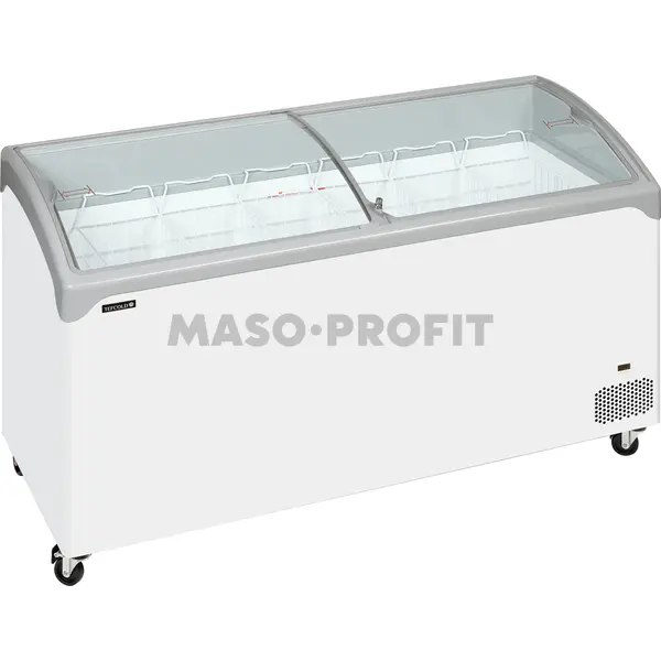 Tefcold Mraznička pultová  prosklené oblé víko NIC 501 SCEB