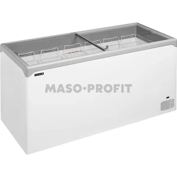 Tefcold Mraznička pultová  prosklené rovné víko NIC501SC