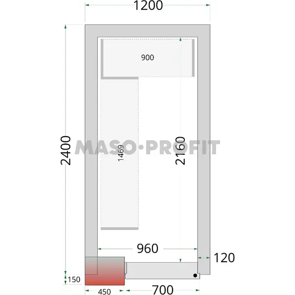 Tefcold Panely ke stavebnicovým boxům 120 mm CR 120x240x220