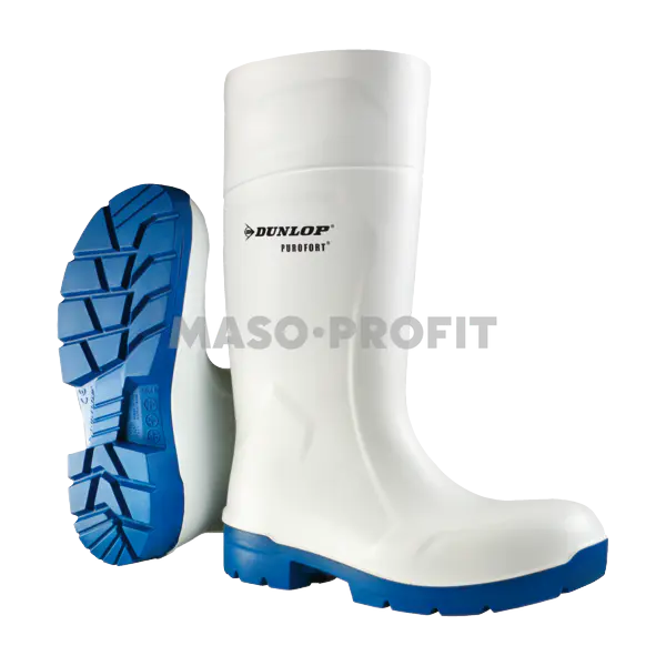 Dunlop Holínky pánské bílé S4 45 PUROFORT
