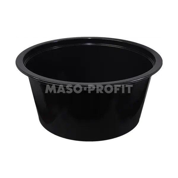 Miska zatavovací 350ml průměr 115mm 1-dílná černá polévková (500ks)