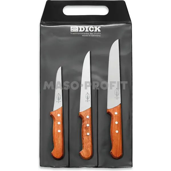 F. Dick Sada 3 nožů s dřevěnou rukojetí 8 1553 00