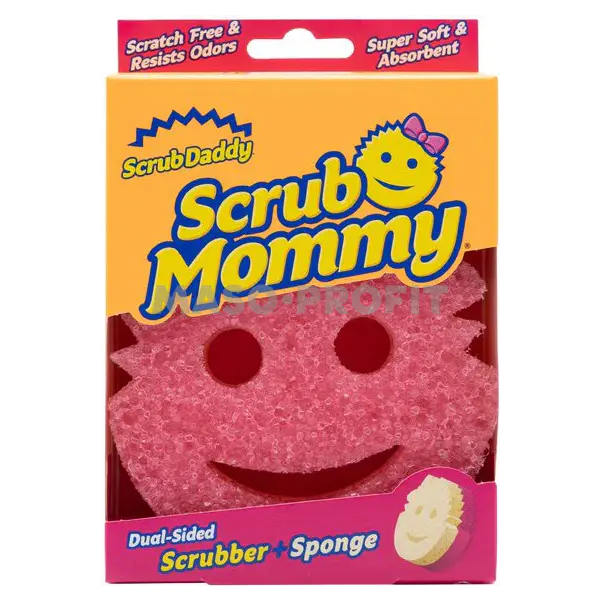 Scrub Daddy Houbička Scrub Mommy Pink Single růžová