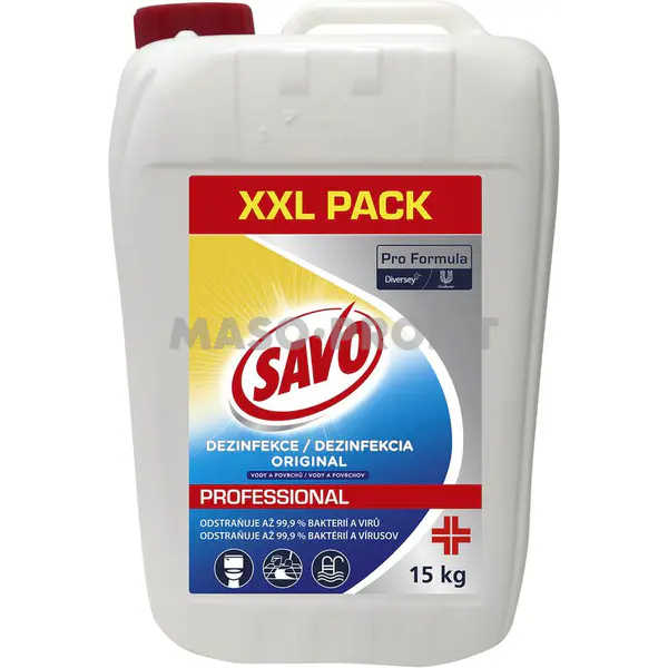 Savo PF Original 15kg - Kapalný dezinfekční prostředek na dezinfekci užitkové vody a povrchů