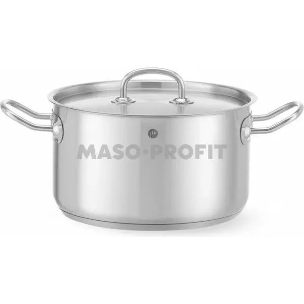 HENDI Hrnec střední s poklicí, Kitchen Line, 6L, ⌀240x(H)135mm
