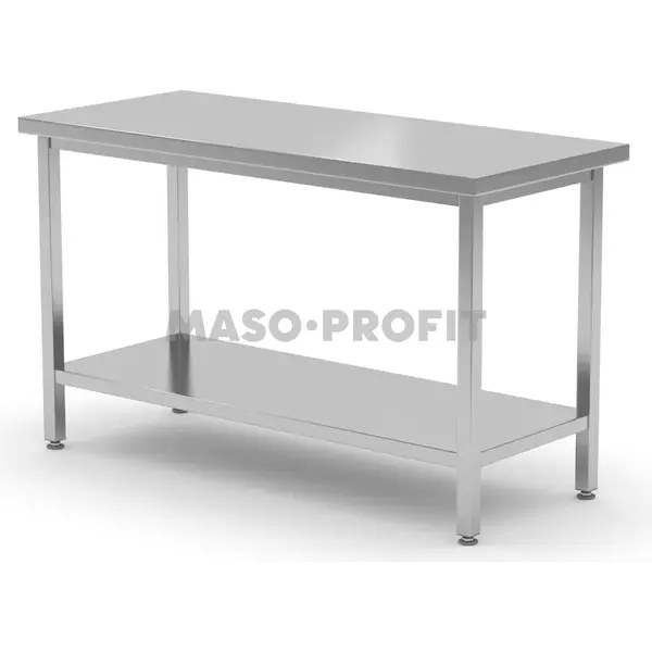 HENDI Stůl středový s policí – přišroubovaný, Profi Line, 1200x700x850mm
