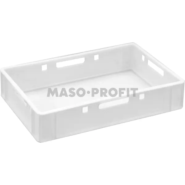 Plastová přepravka na maso E1 BÍLÁ