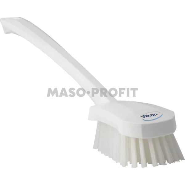 Vikan Kartáč ruční s prodlouženou rukojetí - bílý