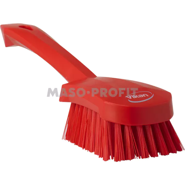 Vikan Kartáč s krátkou rukojetí tvrdý - červený