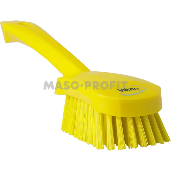 Vikan Kartáč s krátkou rukojetí tvrdý - žlutý