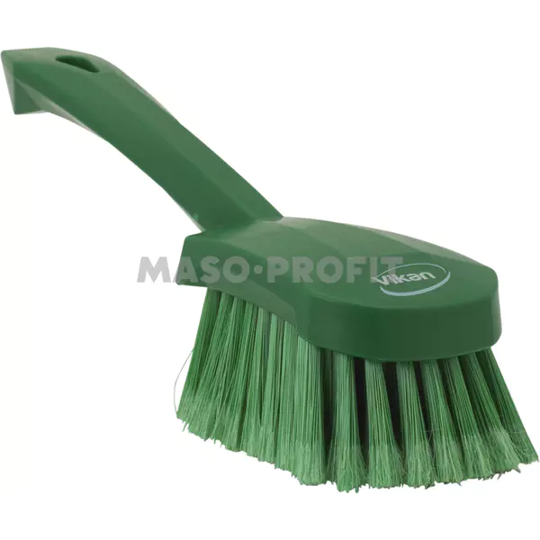 Vikan Kartáč s krátkou rukojetí měkký - zelený