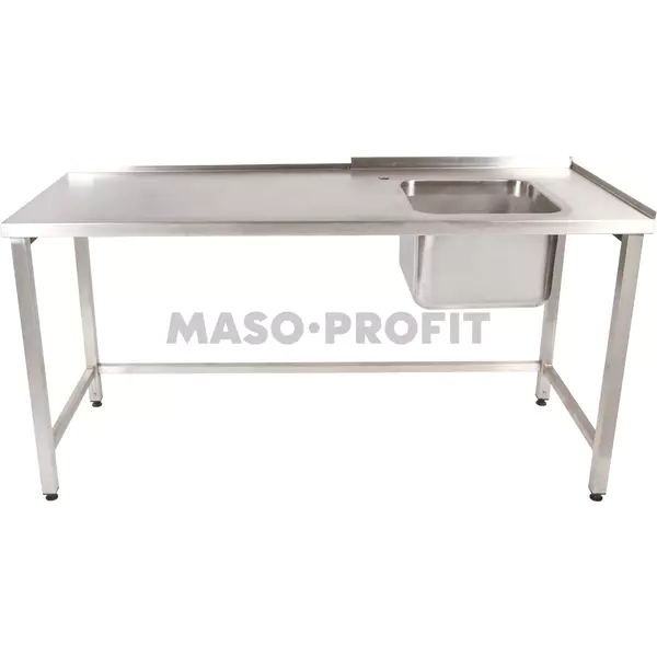 Stůl mycí s dřezem 1700x650x900 (40x40x30) + trnož