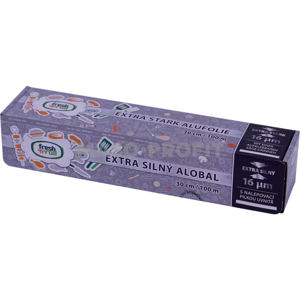 Alobal extra silný fresh´n´roll - krabička s pilkou 300mm x 100m