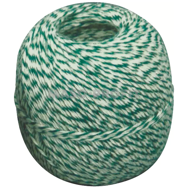 Provázek uzenářský zelený/bílý