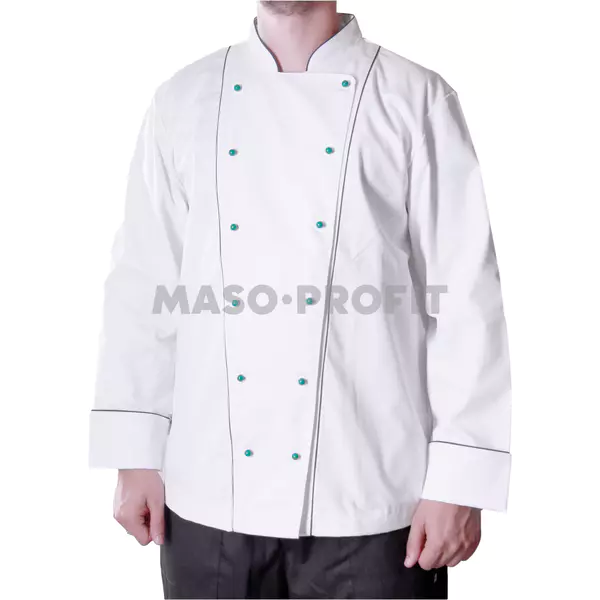 MASO-PROFIT Rondon bilý - dlouhý rukáv s manžetou