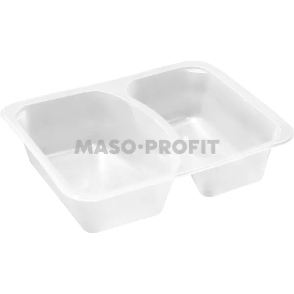 Miska PP zatavovací 2-dílná (227x178x55 mm) transparentní