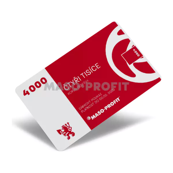 MASO-PROFIT Dárkový kupón 4000 Kč
