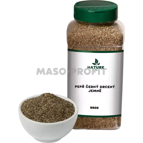 Nature line Pepř černý drcený jemně 550g