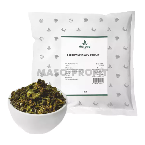 Nature line Paprikové floky zelené 1 kg