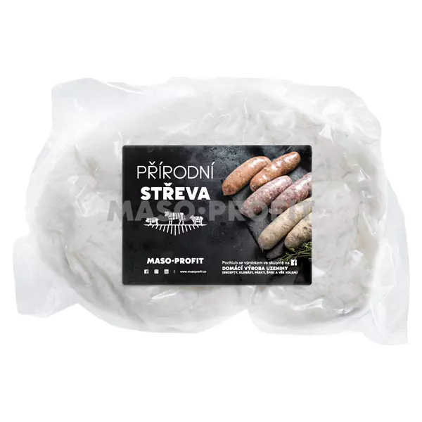 Střeva vepřová solená 30/32 mm; 91,4 metrů
