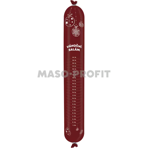 MASO-PROFIT Obal na Vánoční salám NaloFaser I terracotta 55/50 bílá VAZ