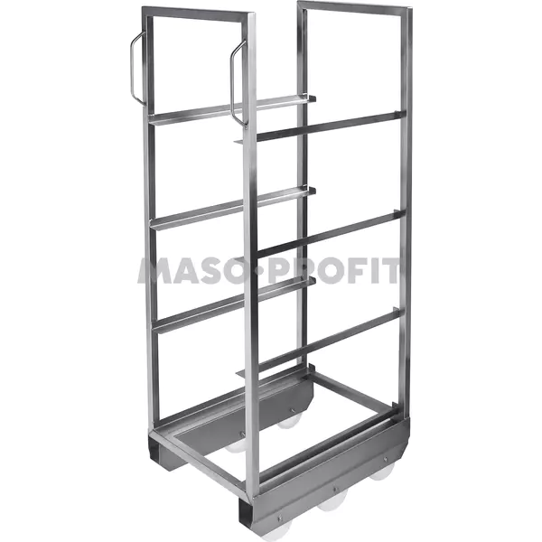 Vozík na přepravky 620x460 mm 4 patra