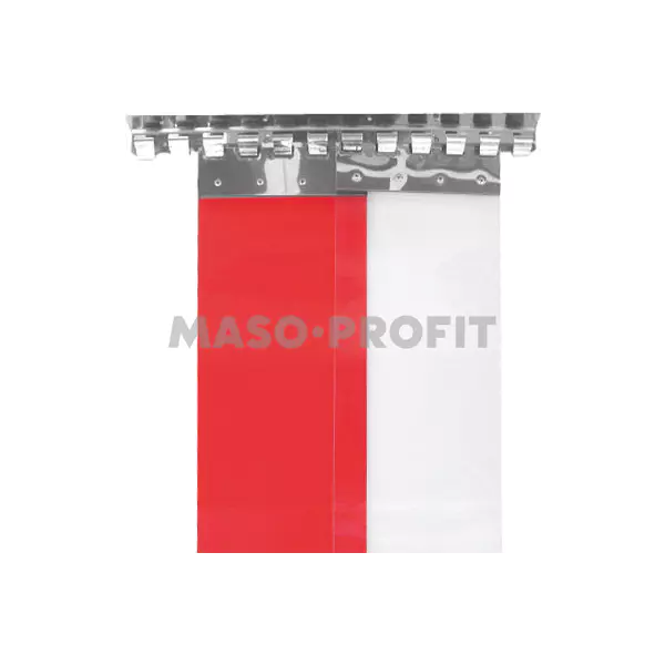 Pásek PVC červený 200/2 mm