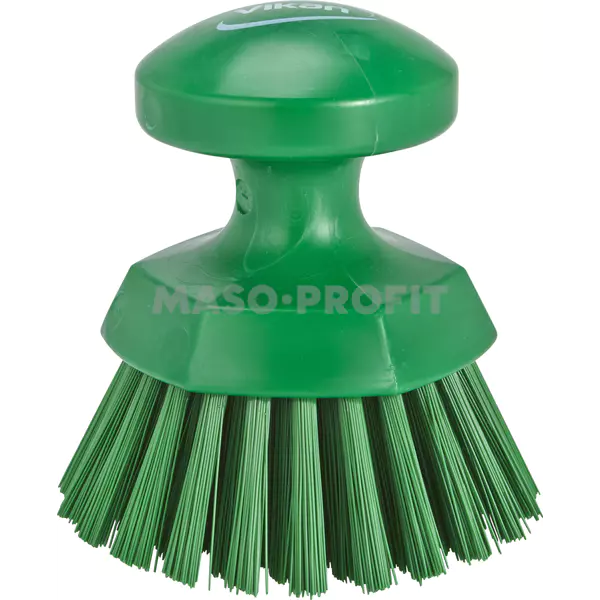 Vikan Kartáč ruční tvrdý kulatý - zelený