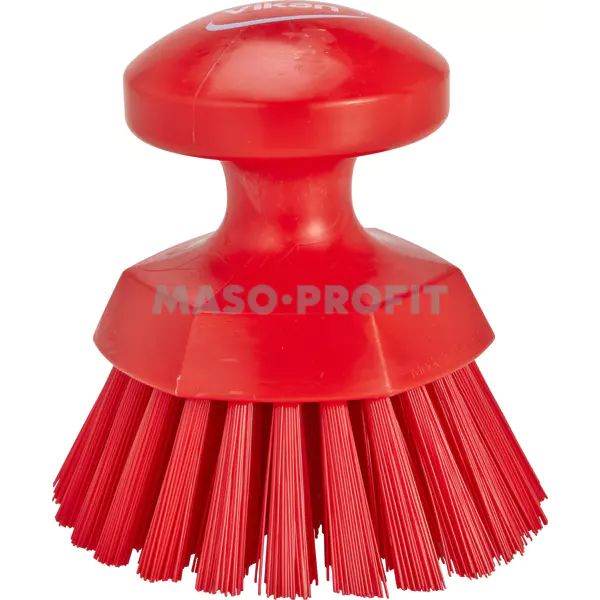 Vikan Kartáč ruční tvrdý kulatý - červený