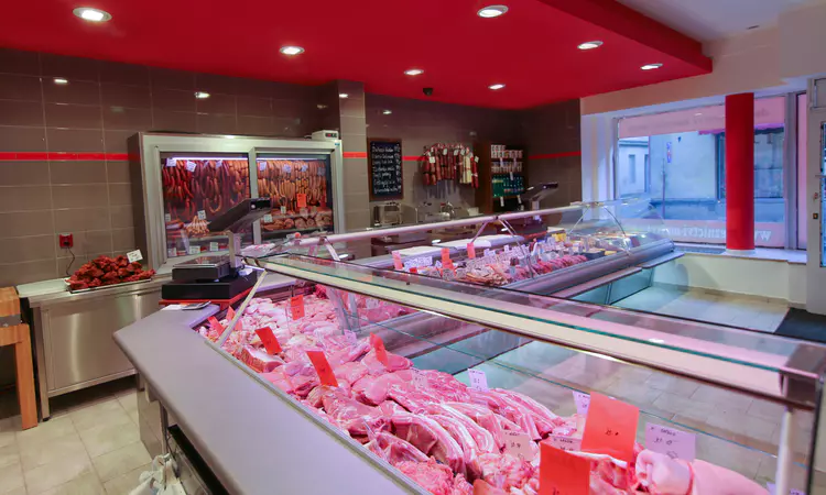 Pohled do zápultí prodejny