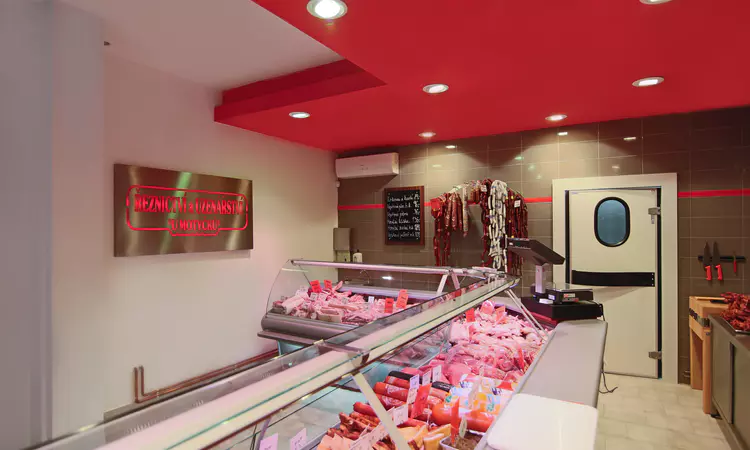 Zápultí v novém řeznictví